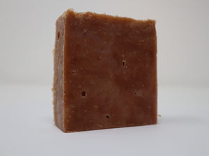 Tart citrus with spicy cinnamon and rich patchouli feature this hot processed soap.  Scented with cinnamon, grapefruit and patchouli essential oils and colored with pink kaolin clay.  Skin nourishing ingredients include mango butter, avocado oil and olive oil.